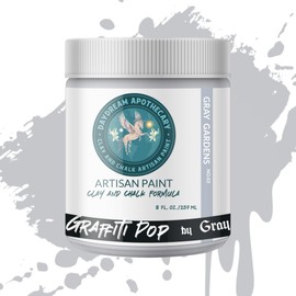 Daydream Apothecary Premium Chalk Style Paint for Furniture, Home Décor, Wood, DIY Interior Projects, Quick Dry, No Prep or Prime Needed, Matte Gray - 8oz