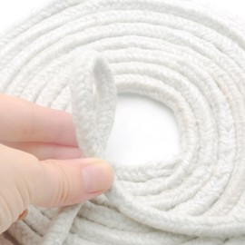Fireplace Stove Sealing Cord 6 mm x 3 m Sealing Cord Fibreglass Cord Door Seal Oven Cord Sealing Tape for Fireplace Resistant up to 1260 °C