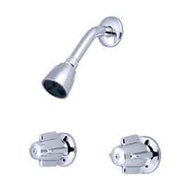 Central Brass 0926 Two Handle Shower Set - 1/2 inch I.P.S. Or 1/2 inch Nominal copper Union Inlets
