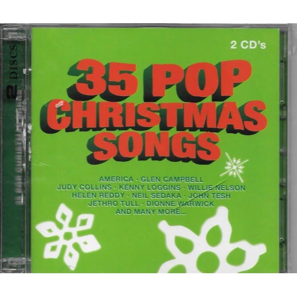 35 Pop Christmas Songs (CD, 2007) 2 Discs, New, Crash