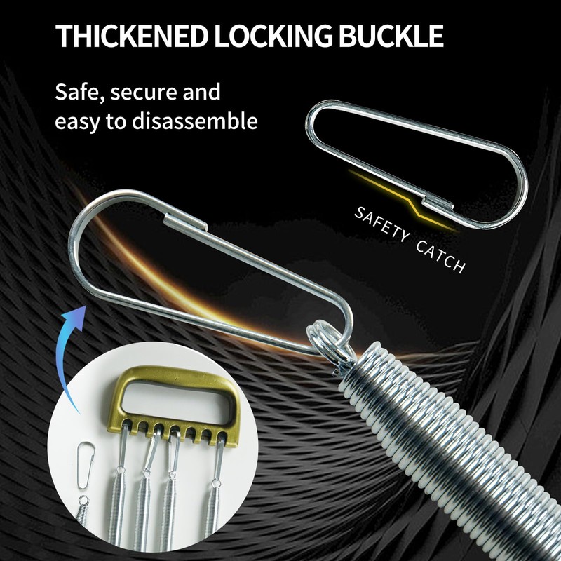 MKHUIBU Chest Expander for Men 7 Spring Adjustable, Chest Expander