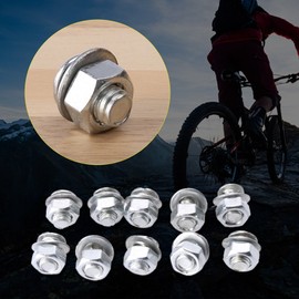 gszfsm001 10pcs Brake Cable Adjuster Clamp Lock Screw Bolt Bicycle Moped MTB Mountain Bike