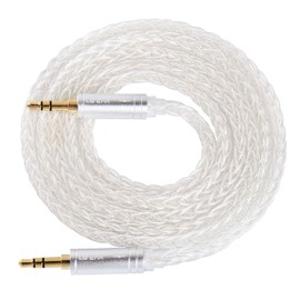 [KBEAR AUX 08] Yinyoo Audio Cable, 3.5mm Male and Male Audio Cable, Aux Cable, 4N High Purity Oxygen-Free Copper with Silver Plated, 24K Gold Plated Plug, Noise Shield, Compatible with Smartphones,