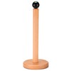 Paper Towel Holder, Wooden Kitchen Roll Stand (Black Ball)