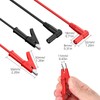 Proster Multimeter Test Leads 4mm Banana Plug to Alligator Clip