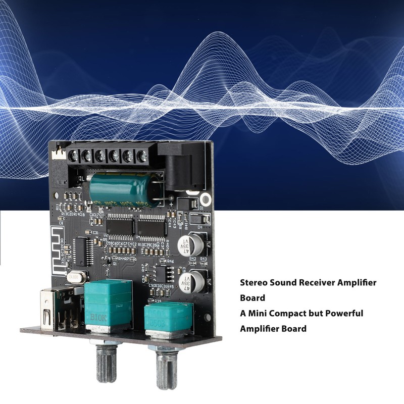 Bluetooth 5.1 Amplifier Board 9 to 24V 2.1 Channel Mini