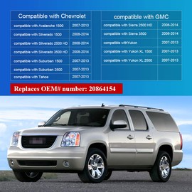 VANJING Compatible with Chevy GMC Silverado Suburban Tahoe Sierra 2007-2013 Center Console Lid Armrest Kit Cover with Latch Pickup Repair Replaces 20864154