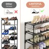 LANTEFUL 10 Tiers Shoe Rack 50 Pairs Large Capacity Tall
