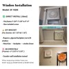SAILFLO 6 Inch Small Window Shutter Exhaust Fan, 7.7 x