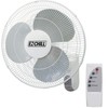 EZ-CHILL 16" Oscillating Wall Mount Fan with Remote Control, Timer,