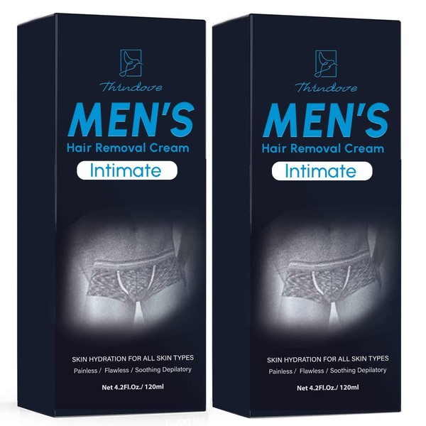 Thrudove Intimate/Private Hair Removal Cream For men (2 packs)