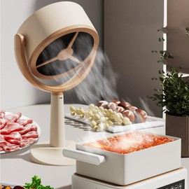 Desktop Range Hoods, Portable 125° Adjustable Angle Strong Suction, Mini Range Hood for Kitchen Indoor BBQ, Hot Pot, DC 5V