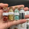 15Pcs Mini Wishing Bottles Chip Stone Set Crystal Tumbled Reiki