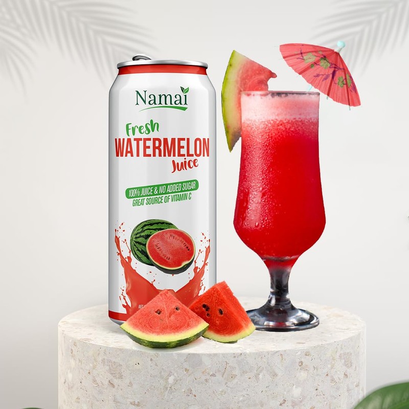 Namai Pure Watermelon Juice, No Added Sugar, 24-Pack