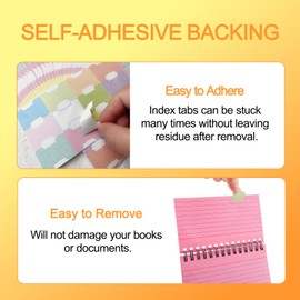 Koprek 225pcs Colorful Page Markers Tabs, Colorful Page Markers for Annotating Books, Sticky Annotation Tabs, Sticky Notes Tabs for Annotating, Durable and Easy-to-Use Index Tabs