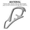 Key Fob, Titanium Keychain Tool, Key Holder with Bottle Opener
