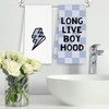Dimurela Blue Long Live Boyhood Kitchen Towels Set of 2,