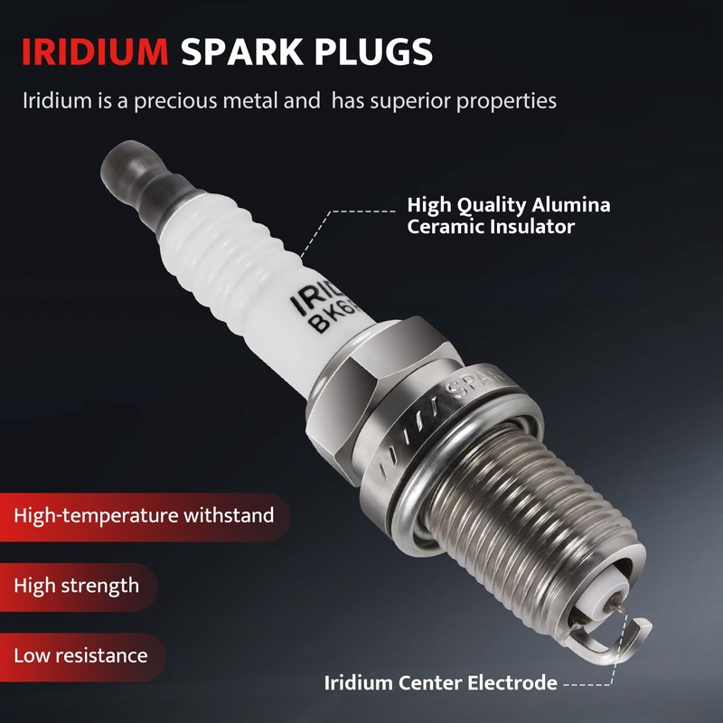 Ignition Coil Pack and Spark Plugs fit for 2011-2015 Chevy