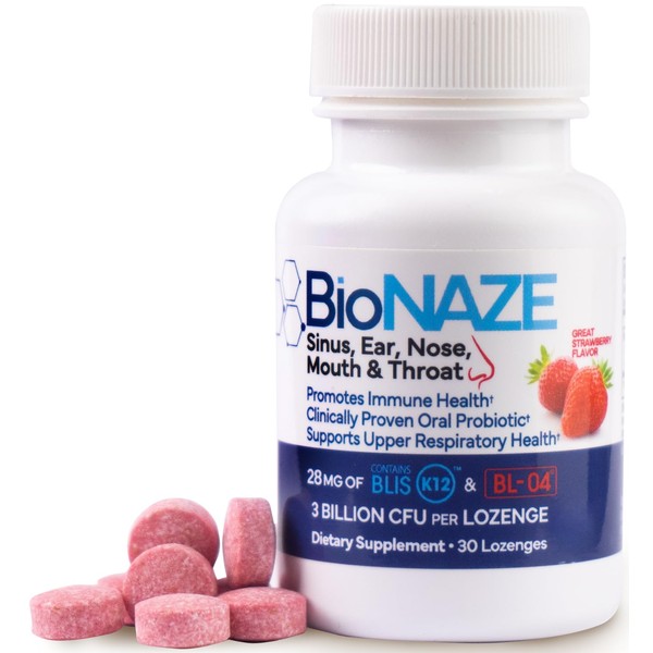 Bionaze Oral Probiotic BLIS K12 & BL-04 for Sinus, Tonsil
