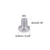 sourcing map Machine Screws Plate Phillips Head Screws Bolts M3