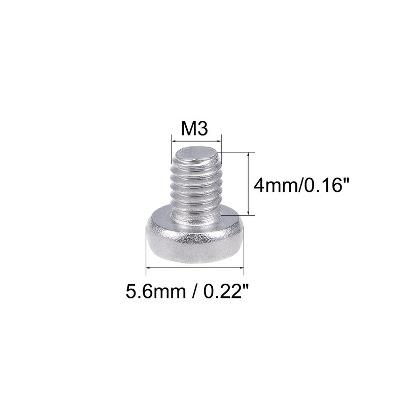 sourcing map Machine Screws Plate Phillips Head Screws Bolts M3