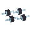 4 PCS 30*15 M8*23 Rubber Bobbin Mount Anti Vibration Mounts