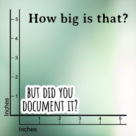 (3Pcs) But Did You Document It Sticker Funny Waterproof Vinyl Sticker Decals for Books Laptops Phone Water Bottles Tumbler Cup Kindle 3 Inch