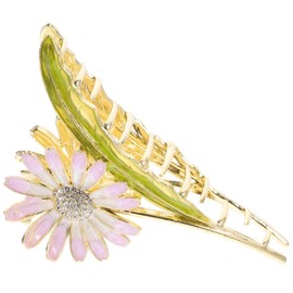 Baluue Metal Hair Claw Clip Daisy Flower Hair Clip for Women for Styling and Securing