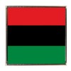 Pan-African Silver Colour Square Badge With A Velveteen Bag