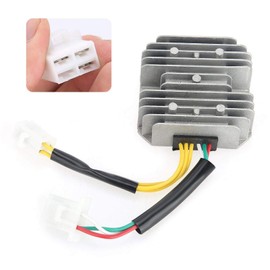 Voltage Regulator Rectifier, 6 Wires Voltage Regulator Rectifier Electrical Voltage Regulator Compatible for GY6 6 Wire Engine Scooters Quads ATVs Mopeds