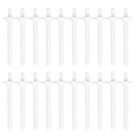 20 Pieces Nose Wax Sticks Nose Wax Applicator Sticks Disposable Plastic Nose Wax Sticks Eyebrow Face Ear Hair Removal Sticks Nostril Cleaning Wax Rod Applicator for Home Store Travel, White