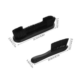 CIYODO Pool Table Cleaning Brush with Crevice and Surface Brushes Ergonomic Handle for Efficient Billiard Table Maintenance Clubs Bars and Home Rooms Black Billiard Supply