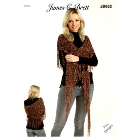 James C Brett Pattern JB652 Zodiac Ladder Yarn