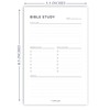 Todaisy Paper Bible Study Supplies 5.5 x 8.5 Church Notes