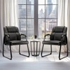 DUMOS Leather Guest Chairs Set of 2,Waiting Room Chair with