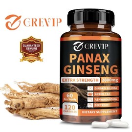 Ginseng 2800mg - Memory Energy Endurance - Ginkgo Ashwagandha, 3, 60 tablets / 인삼 2800mg - 기억력 에너지 지구력 - 은행나무 아슈와간다, 3개, 60정