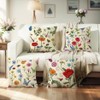 wyooxoo Throw Pillow Covers 18x18 Set of 4 Summer Spring