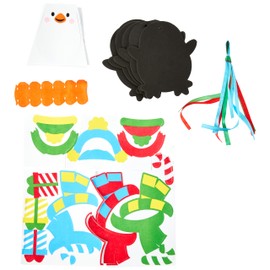 Baker Ross AT240 Penguin Mix & Match Decoration Kits, Christmas Arts and Crafts (Pack of 6), Assorted