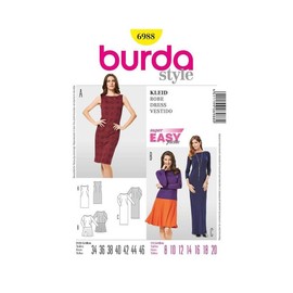 Burda b6988 Dress Sewing Pattern 19 x 13 cm