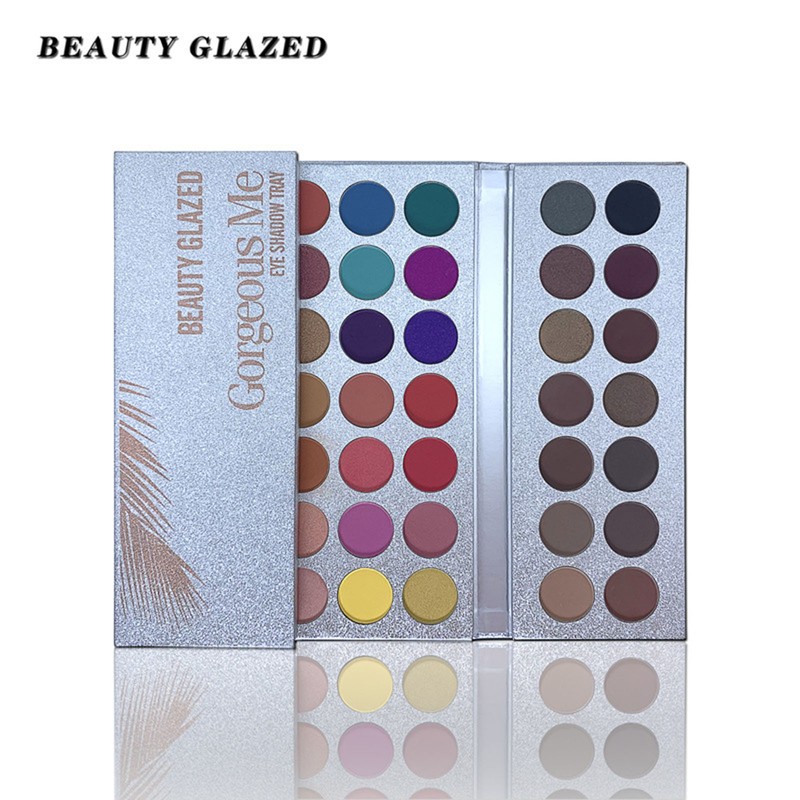BEAUTY GLAZED 63 Colors Eyeshadow Palette Pearly Matte Eyeshadows Make