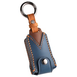 [smasol] DELICA D5 Delica D5 Jasper New Outlander Triton Key Cover Genuine Leather Mitsubishi Outlander Smart Key Case Mitsubishi Outlander PHEV gn0w Key Case, blue / 5 buttons