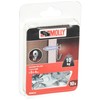 Molly M60010-XJ Flat Hooks for Screws Diameter 3.5/4 mm, Grey,