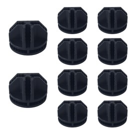 10Pcs Wire Cube Connectors, Black Wire Cube Storage Connectors Half Buckle Wire Grid Cube Shelf Plastic Connectors for Wire Cube Storage Shelving Unit and Modular Closet Organizer, SATONBEYI