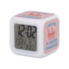 Fabulous Pink Cube Alarm Clock with Lighting - J'Peux Pas