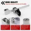 Sliding Glass Door Ratchet Lock with Chrome Finish,Glass Display Case