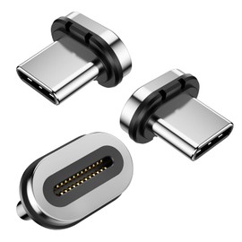 Magtame 24-Pin-magnetische USB-C-Spitzen, 3-Pack-Typ-C-Stecker USBC-Spitzenkopf-kompatibler USB-C-Adapter und 24Pin