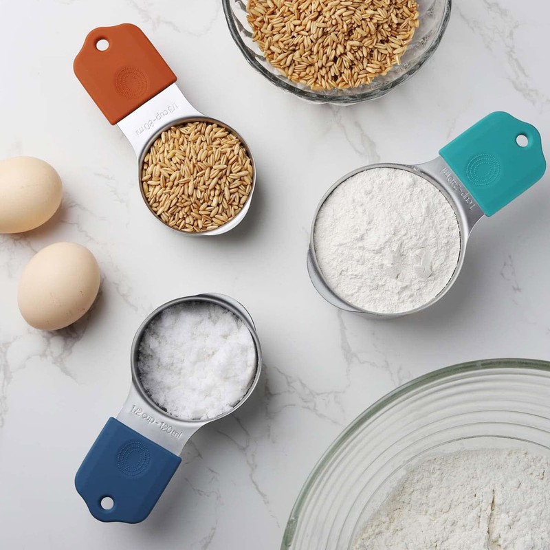 Magnetic Measuring Cups and Spoons Set, Stainless Steel Measuring Spoons
