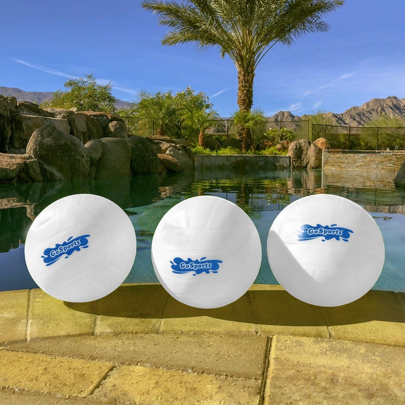 GoSports Water Volleyball 3 Pack, Great for Swimming Pools or
