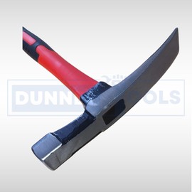 Dunnet Tools Hammer with Fibreglass Handle - Durable Carbon Steel Head Camping Hammer Lightweight Pin Hammer Use Shaft for Small, Pin, Panel, Tack, and Nails Clip (600g Brick Hammer)