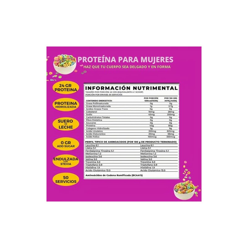 Woman protein sabor cereales frutales (CEREALES FRUTALES, 2KG)